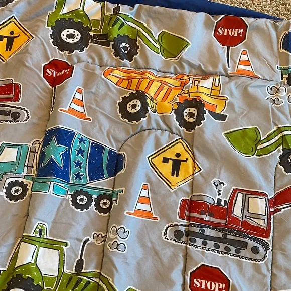 Construction Vehicle Themed Twin size Comforter - Picture 2 of 4